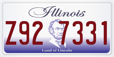 IL license plate Z927331