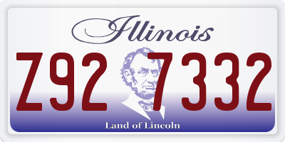 IL license plate Z927332