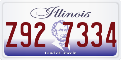 IL license plate Z927334
