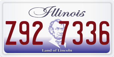 IL license plate Z927336