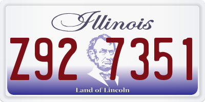 IL license plate Z927351