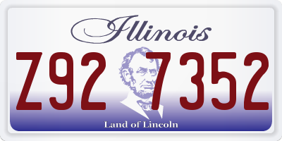 IL license plate Z927352