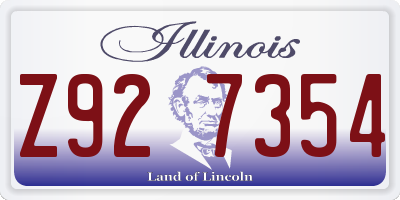 IL license plate Z927354