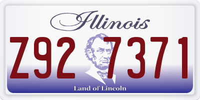 IL license plate Z927371