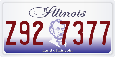 IL license plate Z927377