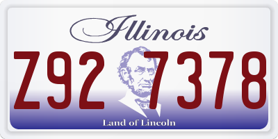 IL license plate Z927378
