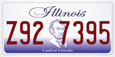 IL license plate Z927395