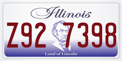 IL license plate Z927398