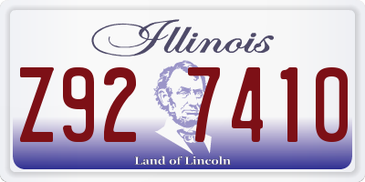 IL license plate Z927410
