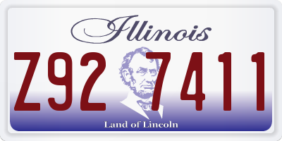 IL license plate Z927411