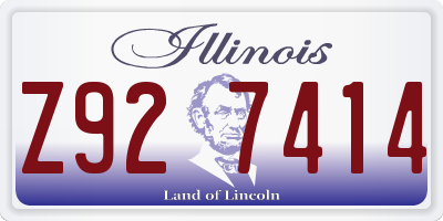IL license plate Z927414