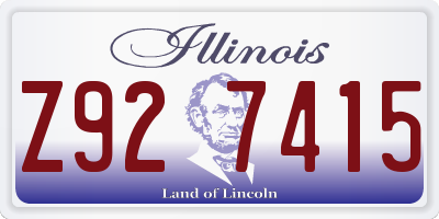 IL license plate Z927415