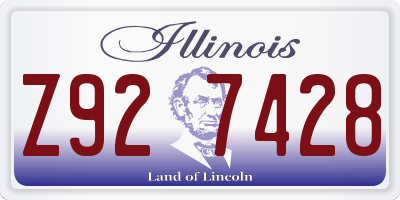 IL license plate Z927428