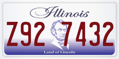 IL license plate Z927432