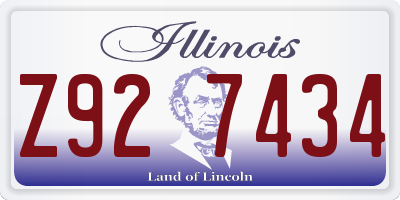 IL license plate Z927434
