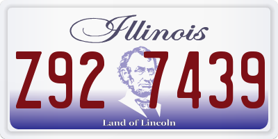 IL license plate Z927439