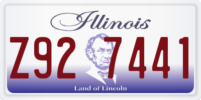 IL license plate Z927441