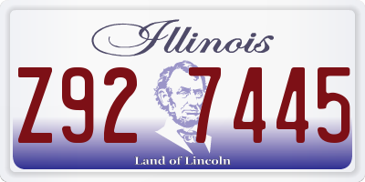 IL license plate Z927445