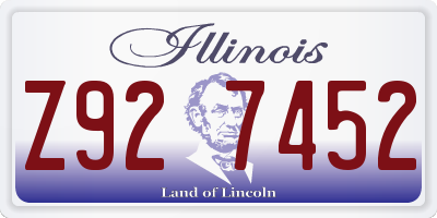 IL license plate Z927452