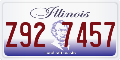 IL license plate Z927457