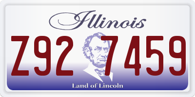 IL license plate Z927459