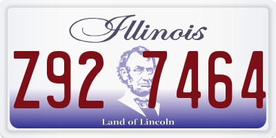 IL license plate Z927464