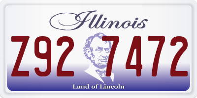 IL license plate Z927472
