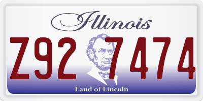 IL license plate Z927474