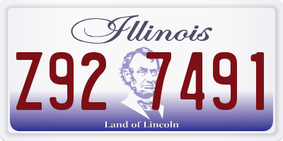 IL license plate Z927491