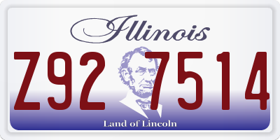 IL license plate Z927514