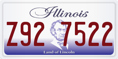 IL license plate Z927522