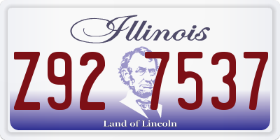 IL license plate Z927537