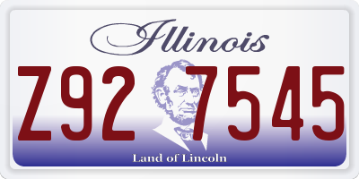 IL license plate Z927545