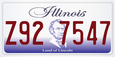 IL license plate Z927547