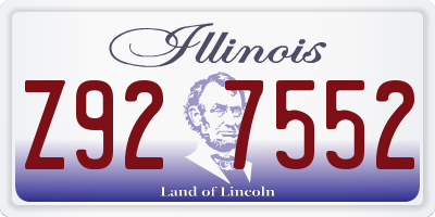 IL license plate Z927552