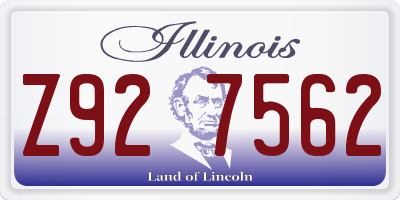 IL license plate Z927562