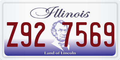 IL license plate Z927569
