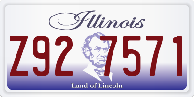 IL license plate Z927571