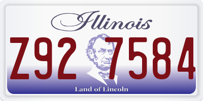 IL license plate Z927584
