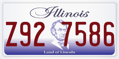 IL license plate Z927586
