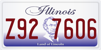 IL license plate Z927606