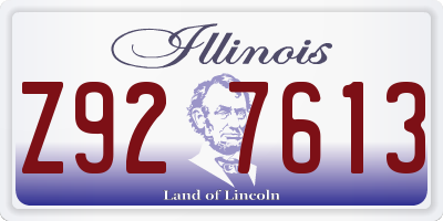 IL license plate Z927613