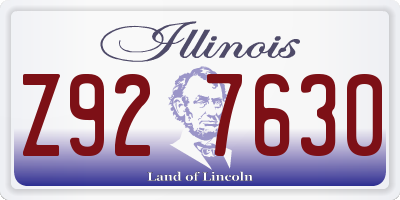 IL license plate Z927630