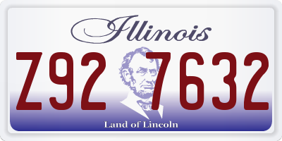 IL license plate Z927632