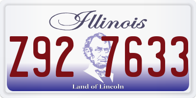 IL license plate Z927633