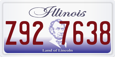 IL license plate Z927638