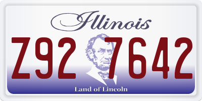 IL license plate Z927642