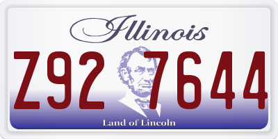 IL license plate Z927644