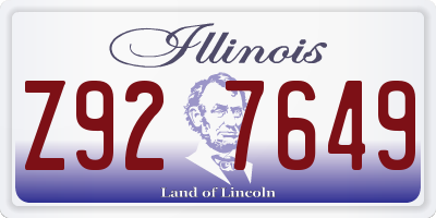 IL license plate Z927649