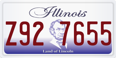 IL license plate Z927655